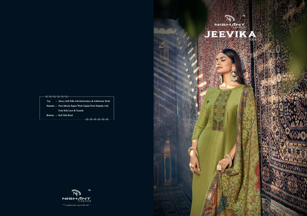 Jeevika Vol 6 Heavy Festive Wear Wholesale Silk Designer Salwar Suits